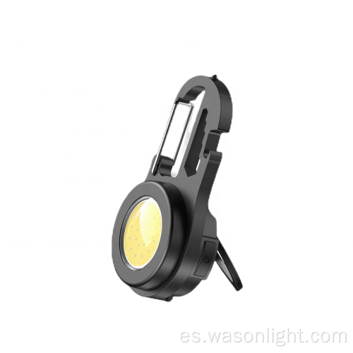 Nueva llegada 6 en 1 COB multifunción Mini LED de llave de llavero recargable LED LED LED de trabajo con destornillador